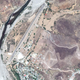 Vista aérea de Chínipas, con la pista de aterrizaje junto al pueblo. Foto: Google Maps